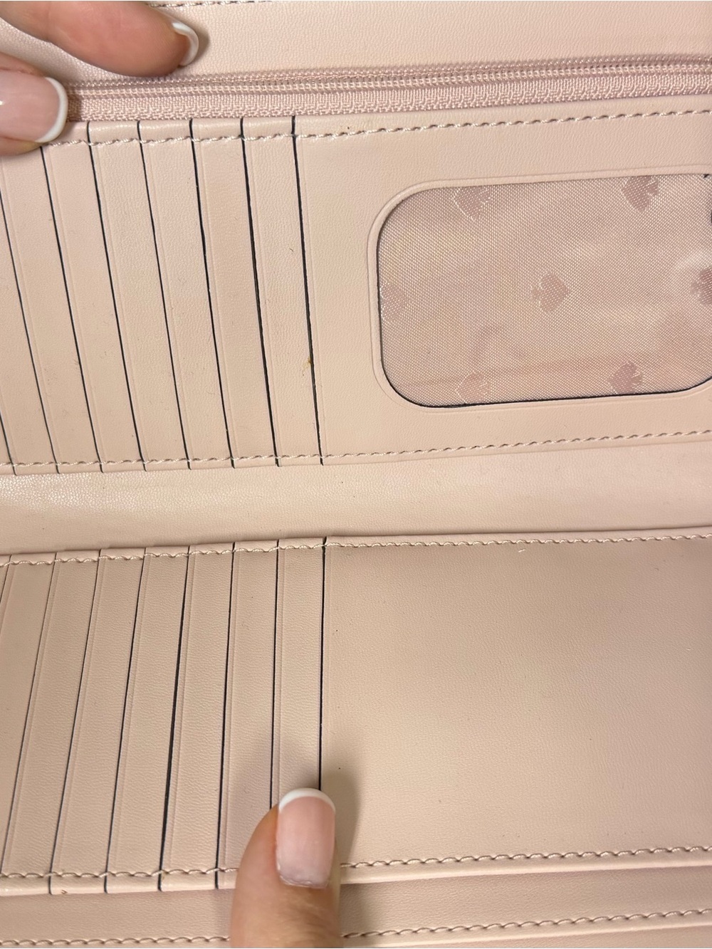 kate spade Black and Blush Pink Leather Wristlet Clutch - Picture 8 of 10
